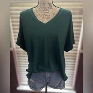 SHEIN LUNE Plus V-Neck Tee